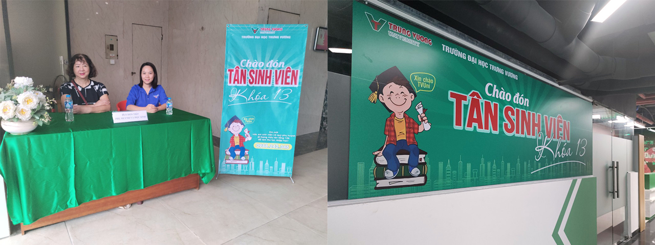 Trường Đại học Trưng Vương  tổ chức nhập học cho tân sinh viên Khoá 13