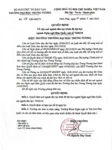 Trường Đại học Trưng Vương mở thêm ngành Ngôn ngữ Hàn Quốc trình độ đại học