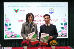 Trường Đại học Trưng Vương tổ chức Lễ ký kết hợp tác với Trung tâm thông tin – thư viện quốc tế