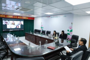 Trung Vuong University Holds Online Meeting with Dong-Eui University (Korea), Moving Toward Signing an International Cooperation MOU