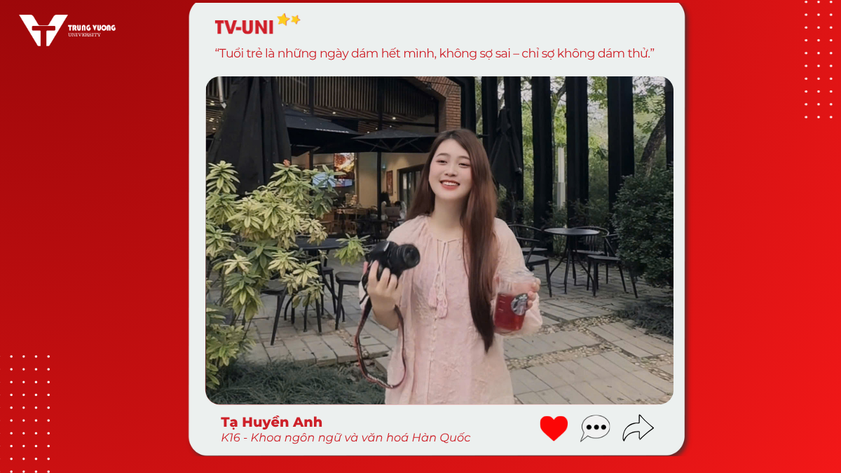 Tạ Huyền Anh – Sinh viên tiêu biểu Trường Đại học Trưng Vương và hành trình giữ lửa truyền thông cho Đoàn Thanh niên năm học 2025-2026