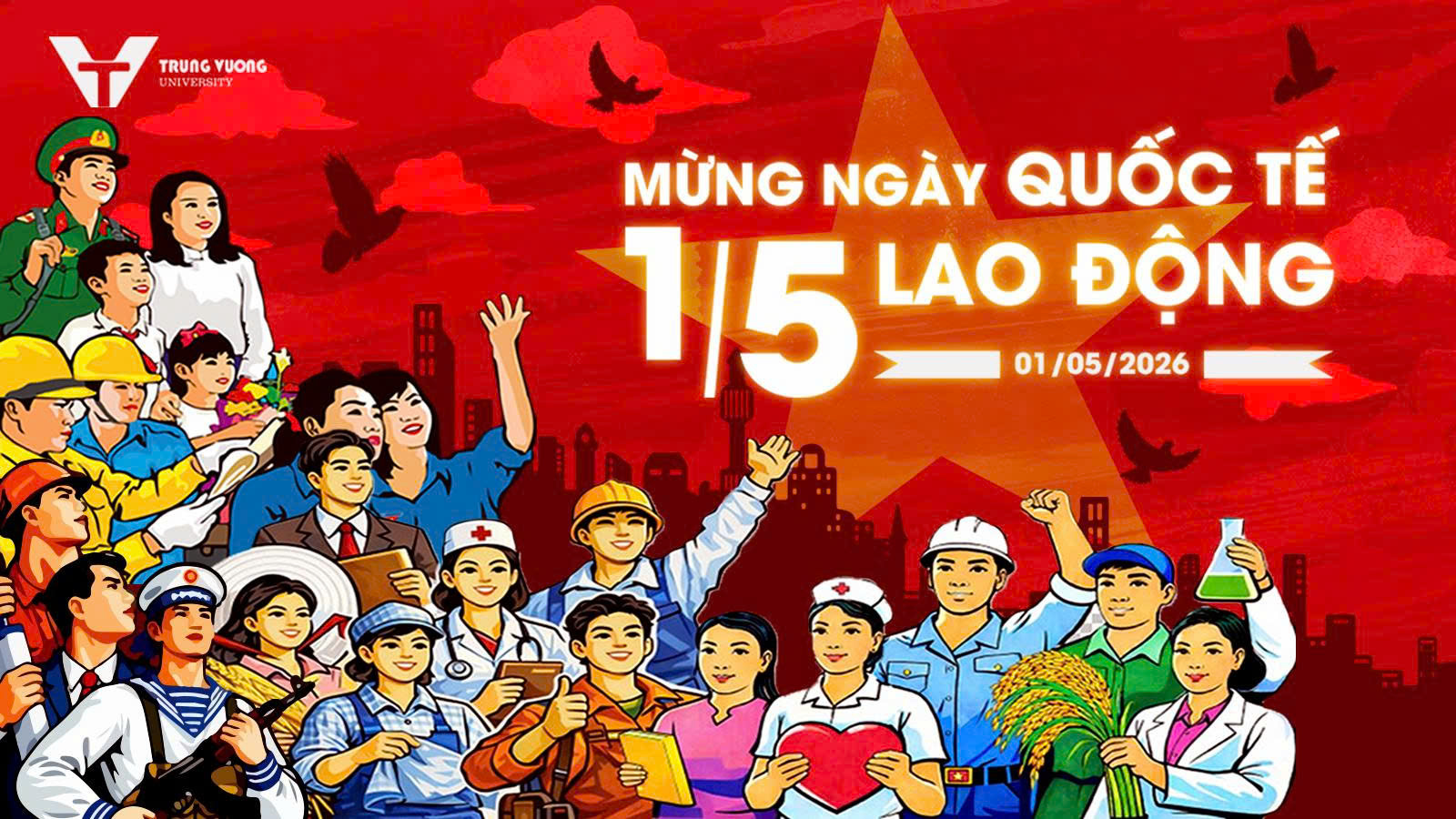 Trường Đại học Trưng Vương tôn vinh giá trị lao động nhân Ngày 1/5