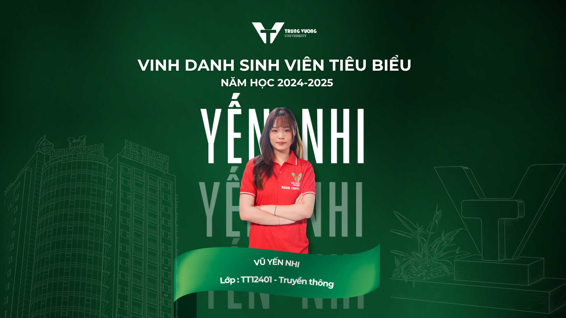 Sinh viên tiêu biểu TVU 2024–2025: Vũ Yến Nhi – Gương mặt nổi bật của tuổi trẻ Trưng Vương