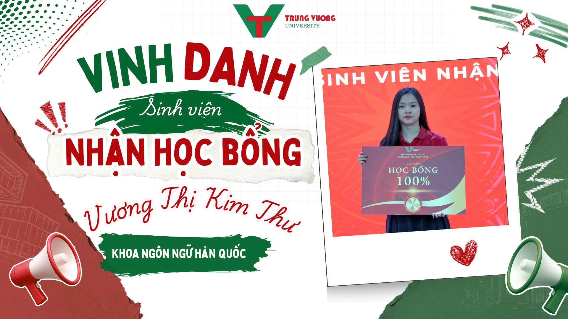 Học bổng TVU 2026 – Động lực để Vương Thị Kim Thư không ngừng cố gắng