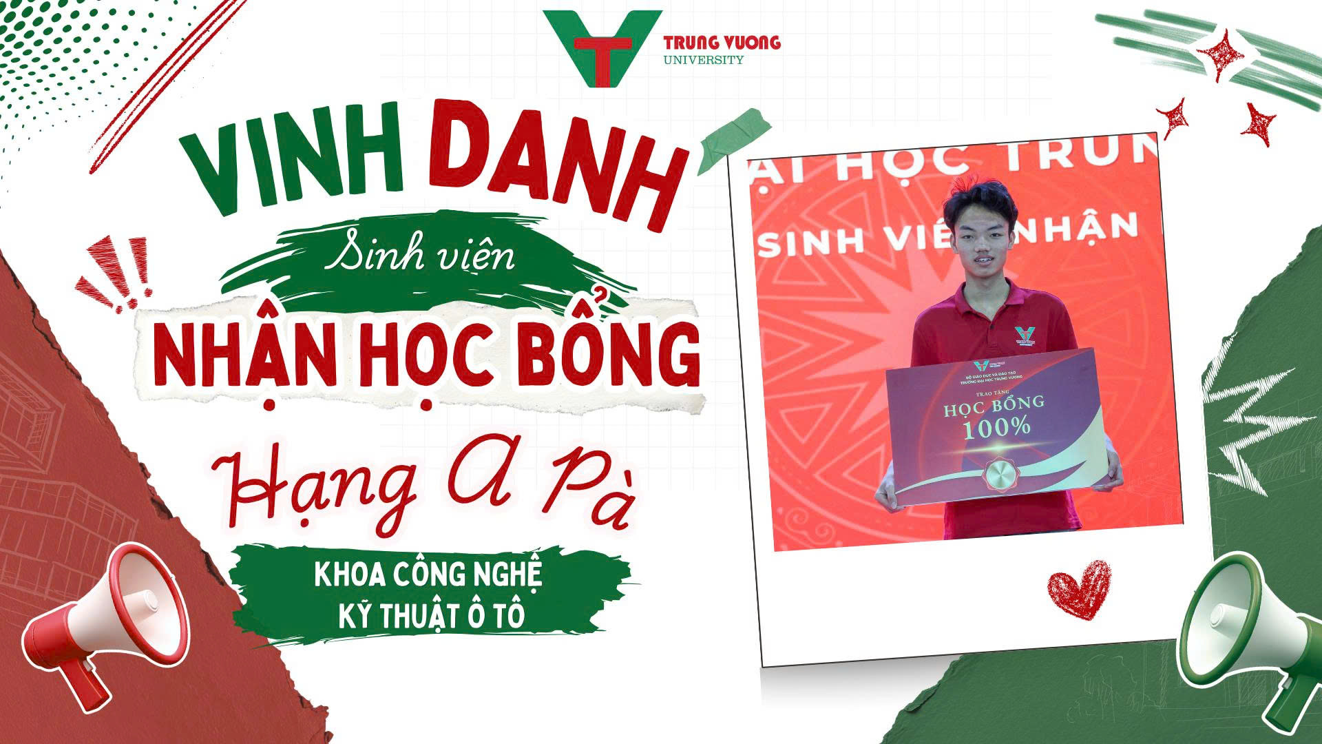 Học bổng TVU 2026: Hành trình nỗ lực của sinh viên Hạng A Pà
