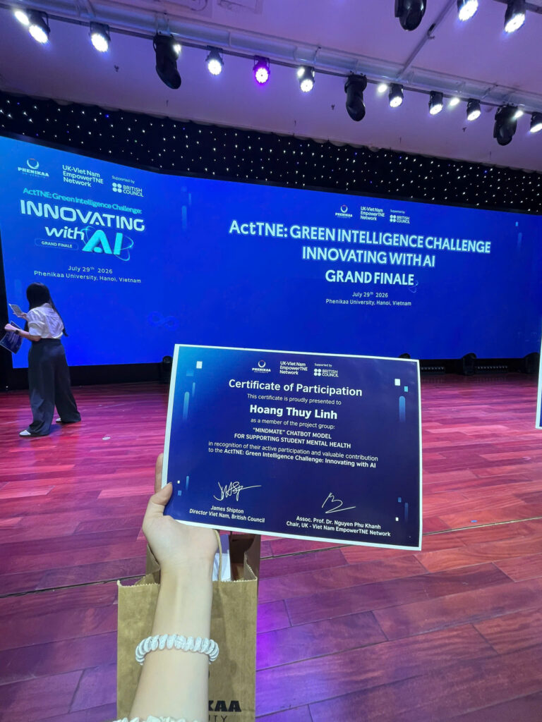 Sinh viên Trường Đại học Trưng Vương ghi dấu ấn tại Grand Finale Green Intelligence Challenge 2026 Sinh viên Trường Đại học Trưng Vương ghi dấu ấn tại Grand Finale Green Intelligence Challenge 2026