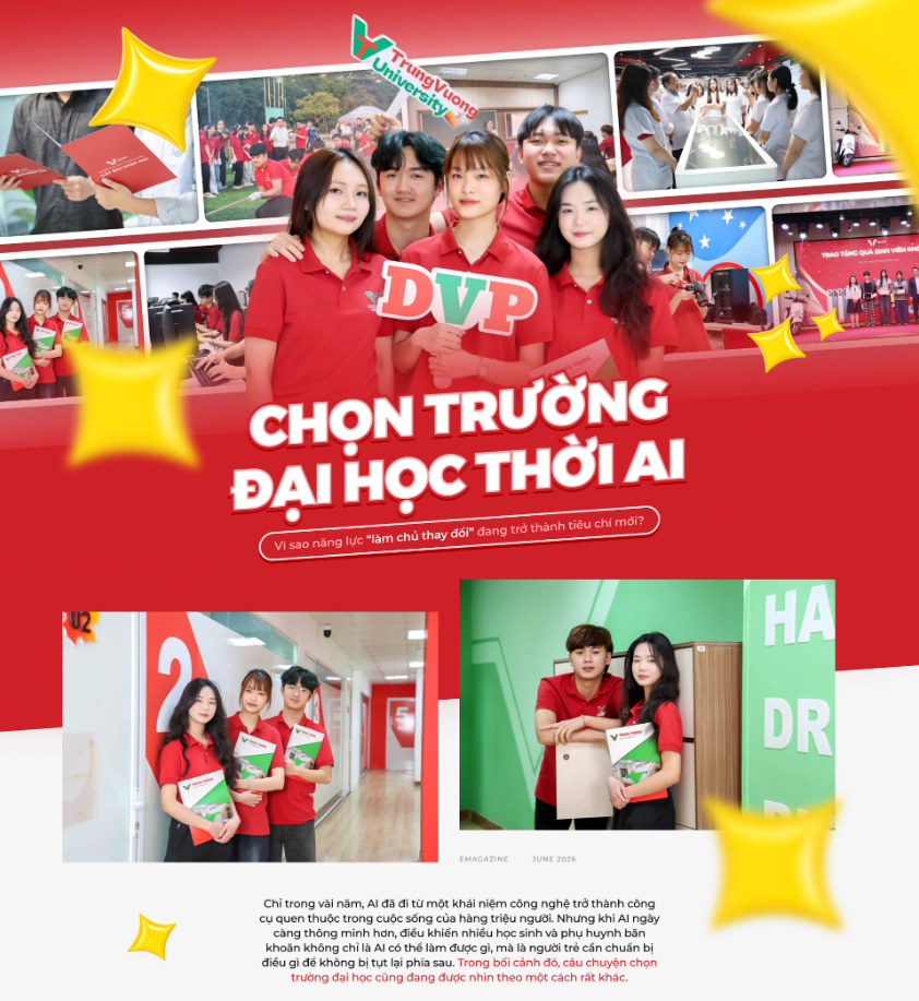 Báo chí nói gì về Trường Đại học Trưng Vương Chọn trường đại học thời AI