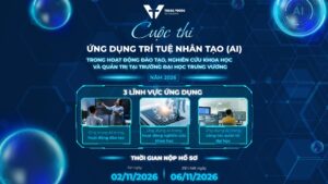 Trường Đại học Trưng Vương phát động Cuộc thi Ứng dụng trí tuệ nhân tạo (AI) năm 2026: Khơi nguồn sáng tạo, nâng cao hiệu quả công việc